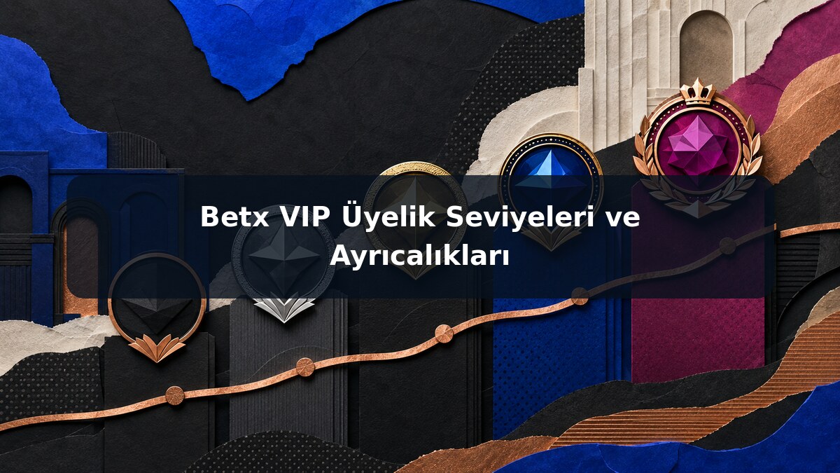 Betx VIP Üyelik Seviyeleri ve Ayrıcalıkları görsel rehberi